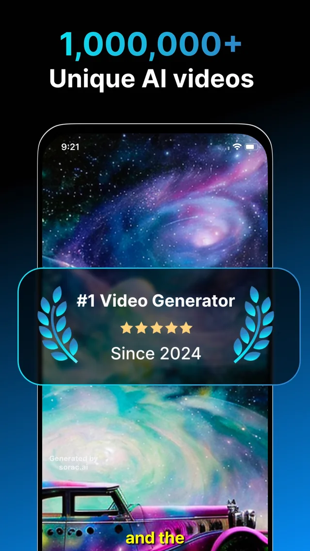 Vodu AI on the App Store: 1,000,000+ unique AI videos, #1 video generator since 2024